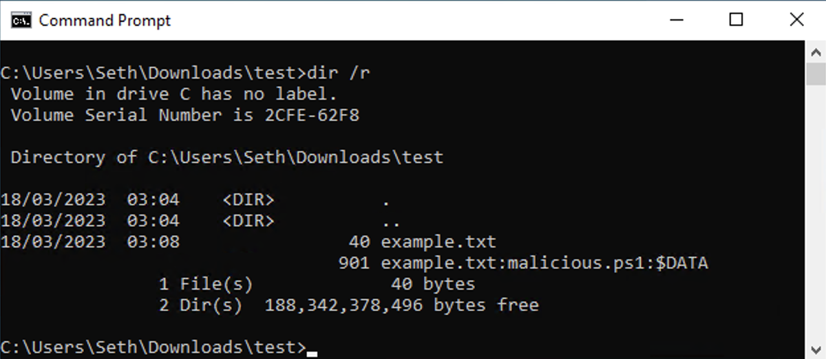 Malicious data stream revealed