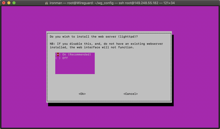 Pi-hole web interface 2