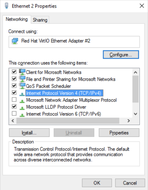 Configure a static private IP on the DC