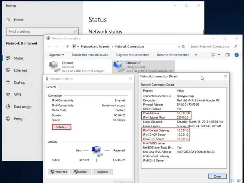 Network and Internet Settings
