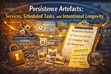 Windows Persistence Forensics: Services, Scheduled Tasks, and Autoruns