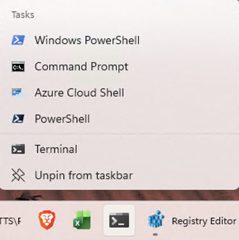 Windows 10 and 11 Jump Lists