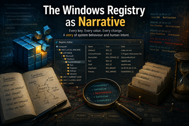 Windows Registry Forensics: The Registry as Narrative