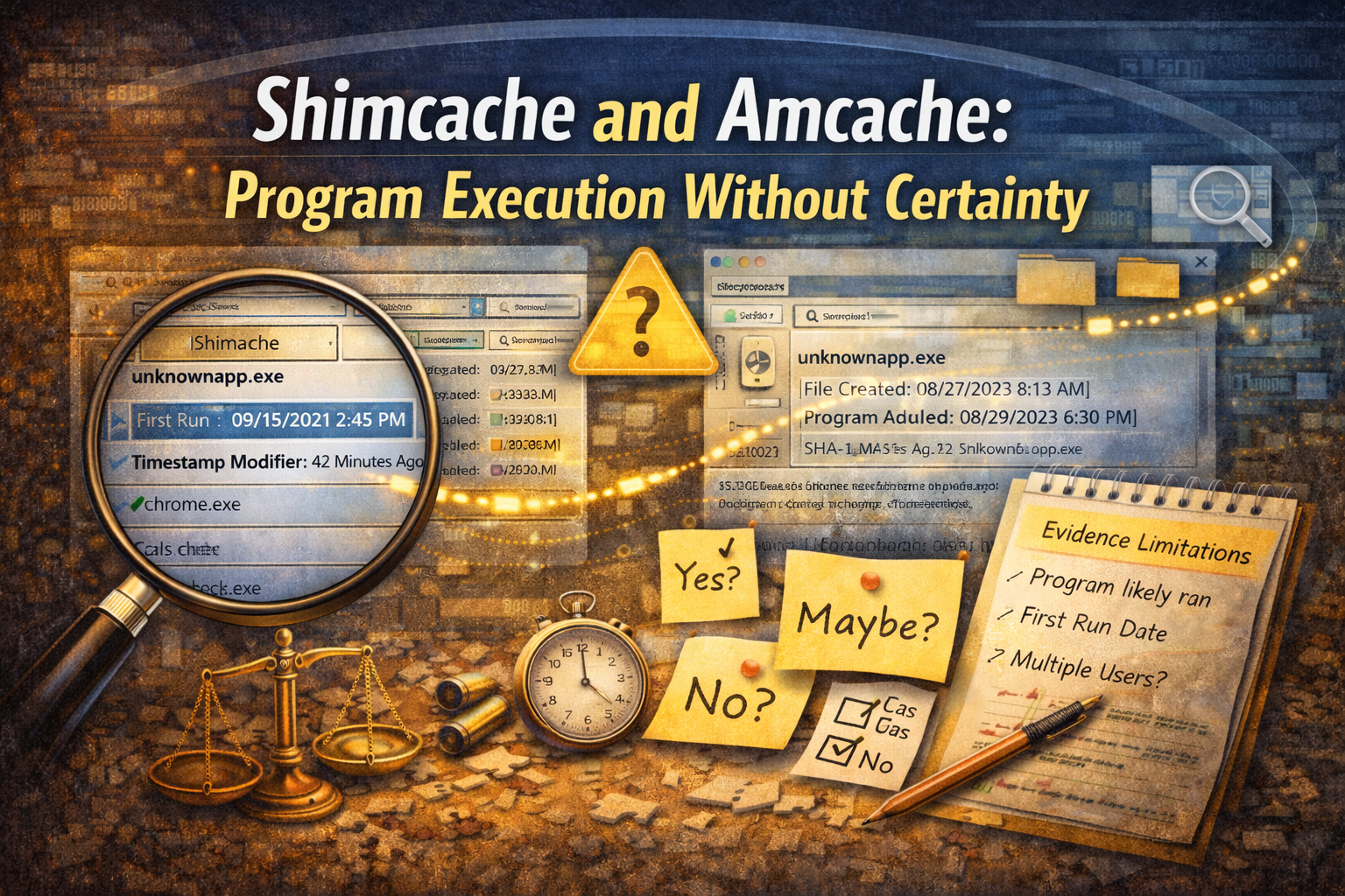 Sans Amcache Shimcache and Amcache Forensics: Execution Evidence Without Certainty
