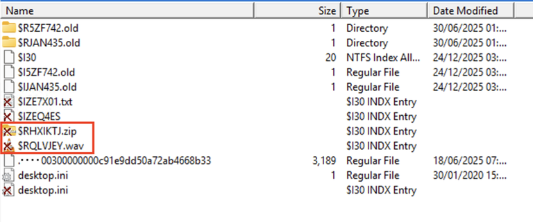 Recycle Bin Contents